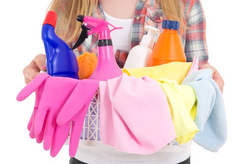 Managed communal bin store and hallway cleaning service in Westminster