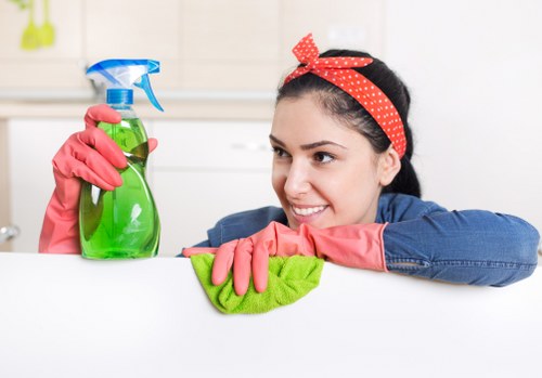 Preparation checklist and cleaning equipment for a Westminster one-time clean