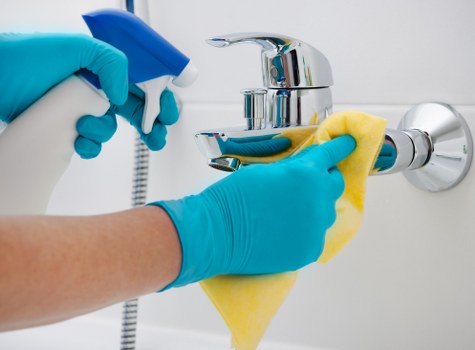 Detailed kitchen and bathroom cleaning for a Westminster property move-in