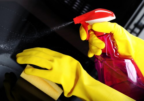 Professional domestic cleaning supplies ready for a home in Westminster