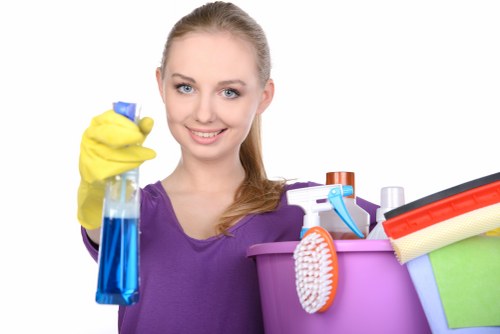 Scheduled cleaning service for a Westminster business washroom and shared areas